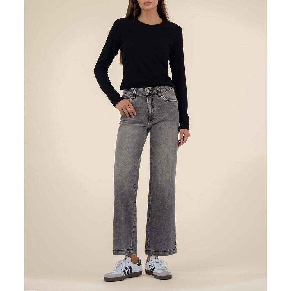 Kut from the Kloth Pattie High Rise Straight Leg in Acquainted Wash Size 88 / Ac